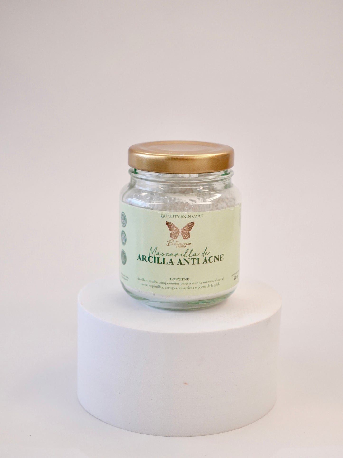 Mascarilla de Arcilla Antiacné – Purificante con Azufre y Arcilla Natural (100g)