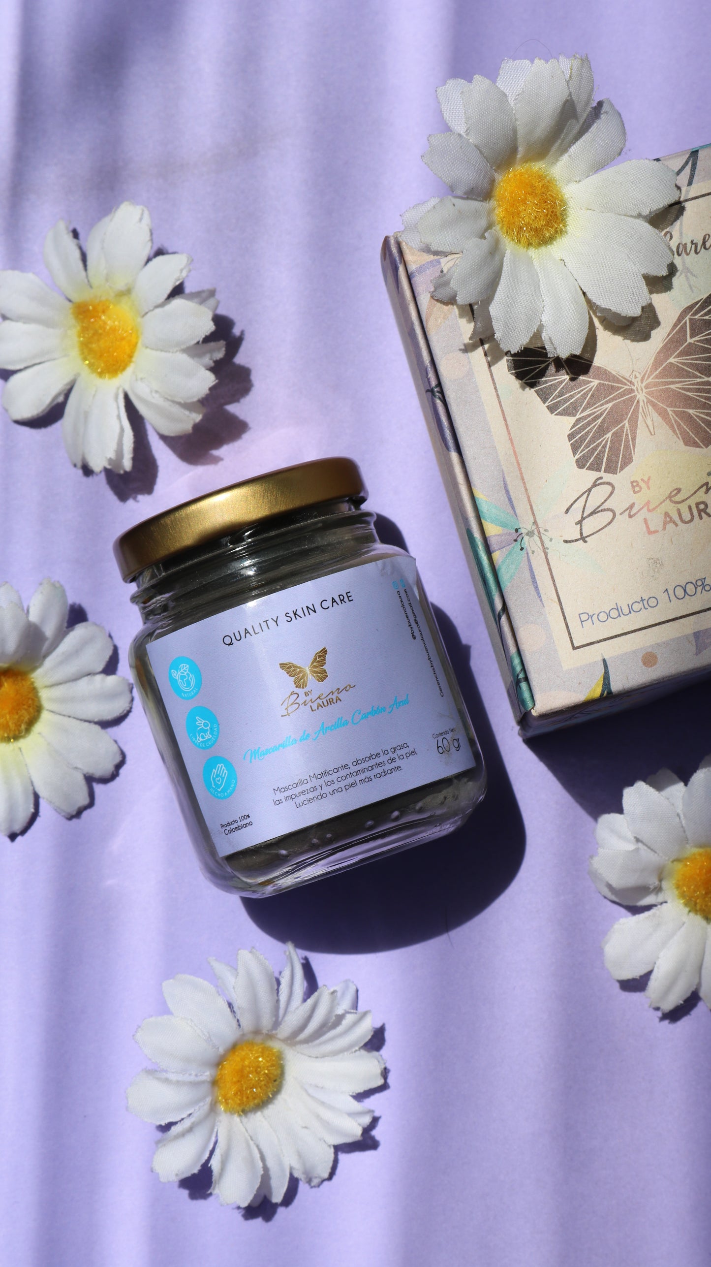 Mascarilla de Arcilla con Carbón Activado – Limpieza Profunda y Control de Grasa (100g)