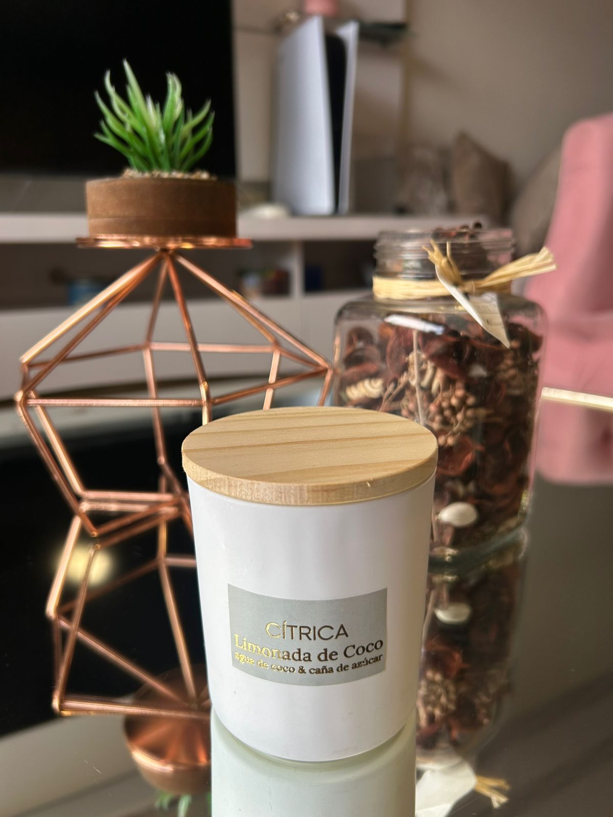 Vela Aromatica y Cosmetica Limonada de Coco