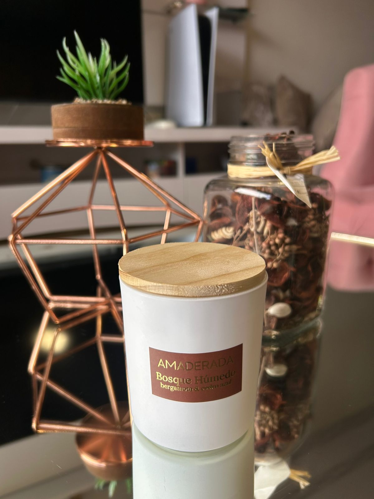 Vela Aromatica y Cosmetica Bosque Humedo