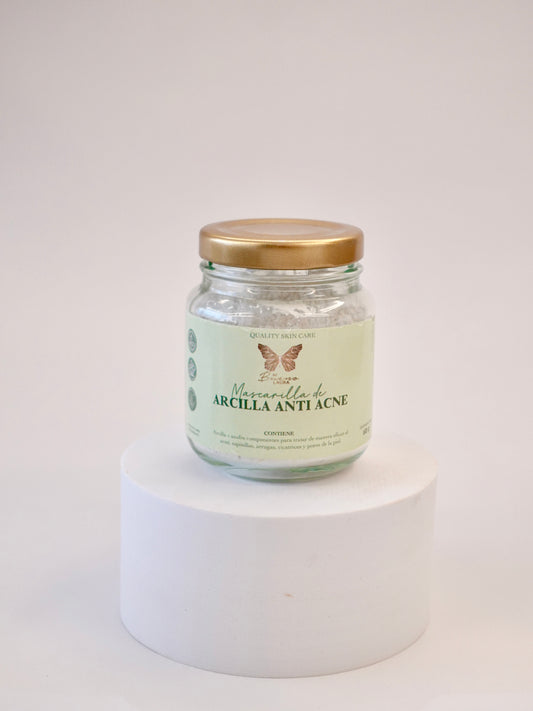 Mascarilla de Arcilla Antiacné – Purificante con Azufre y Arcilla Natural (100g)