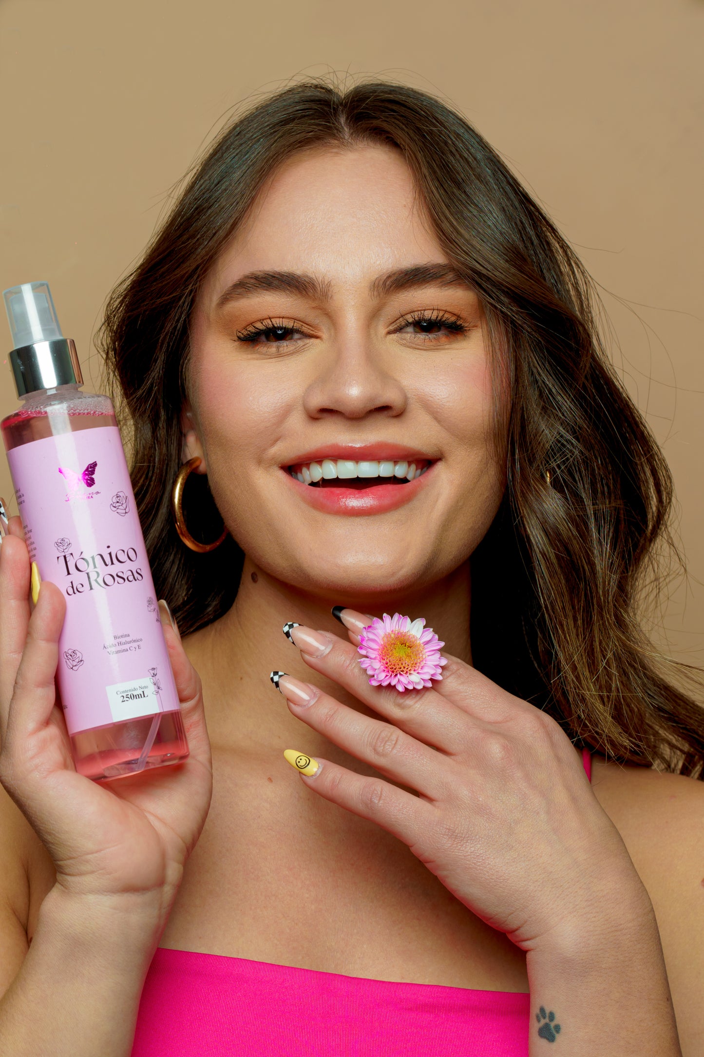 Tónica facial de rosas