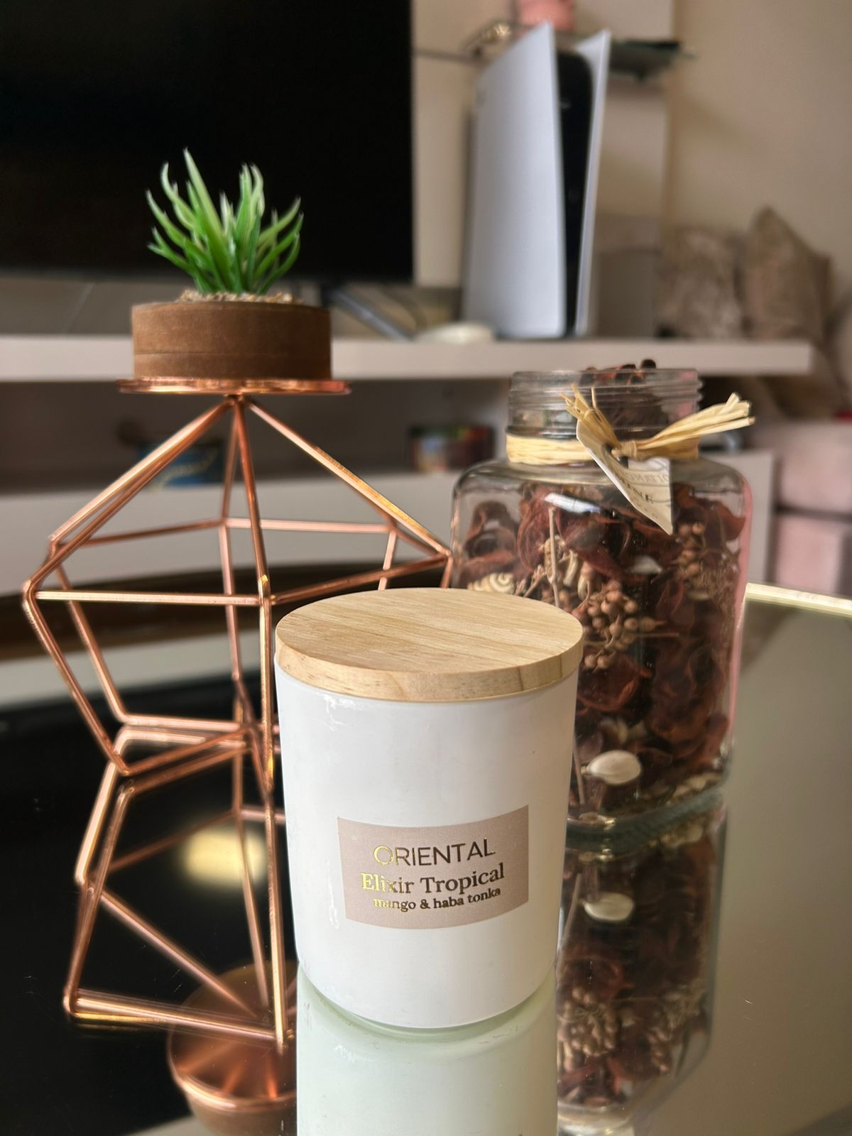 Vela Aromatica y Cosmetica Elixir Tropical