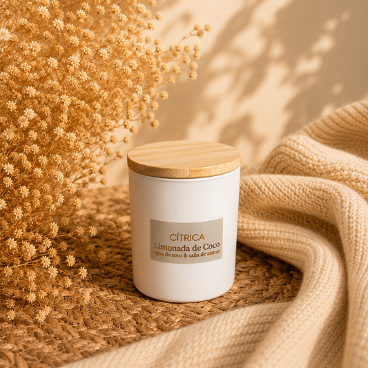 Vela Aromatica y Cosmetica Limonada de Coco