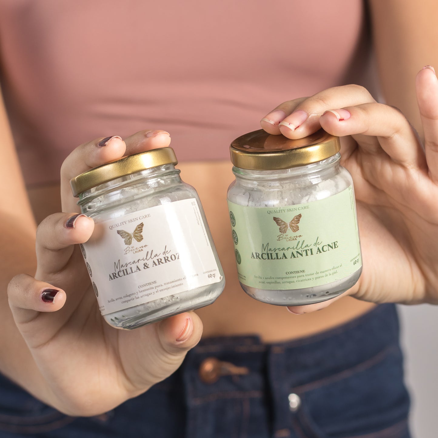 Mascarilla de Arroz y Bentonita – Arcilla Natural pieles mixtas - Antienvejecimiento (100g)