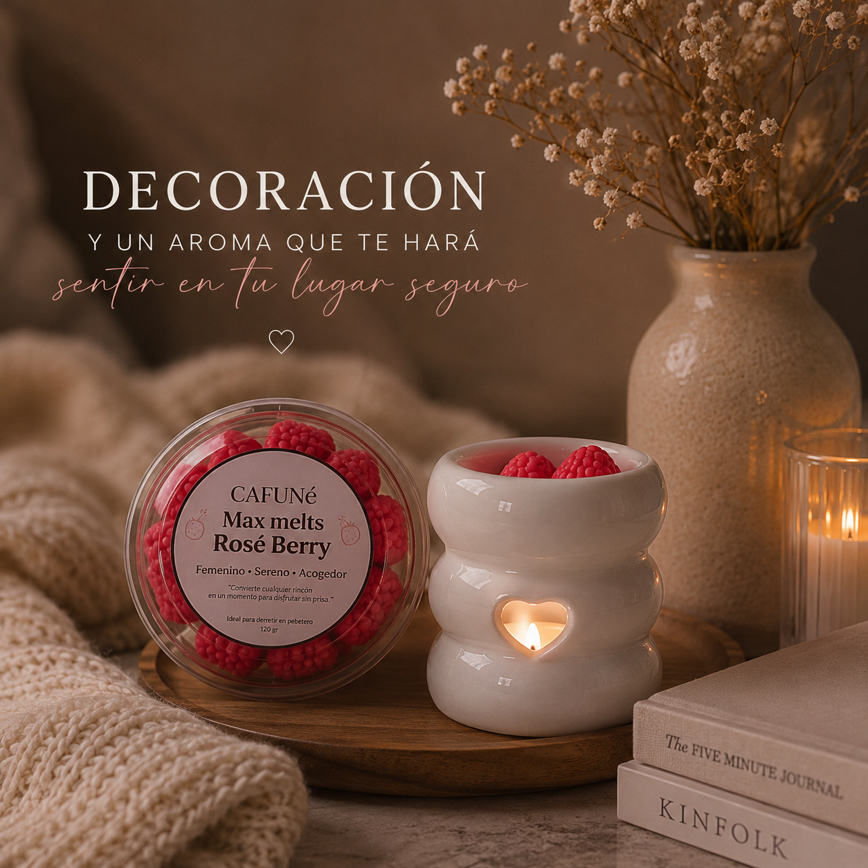 Wax Melts Rosé Berry | Aroma Duradero para tu Hogar